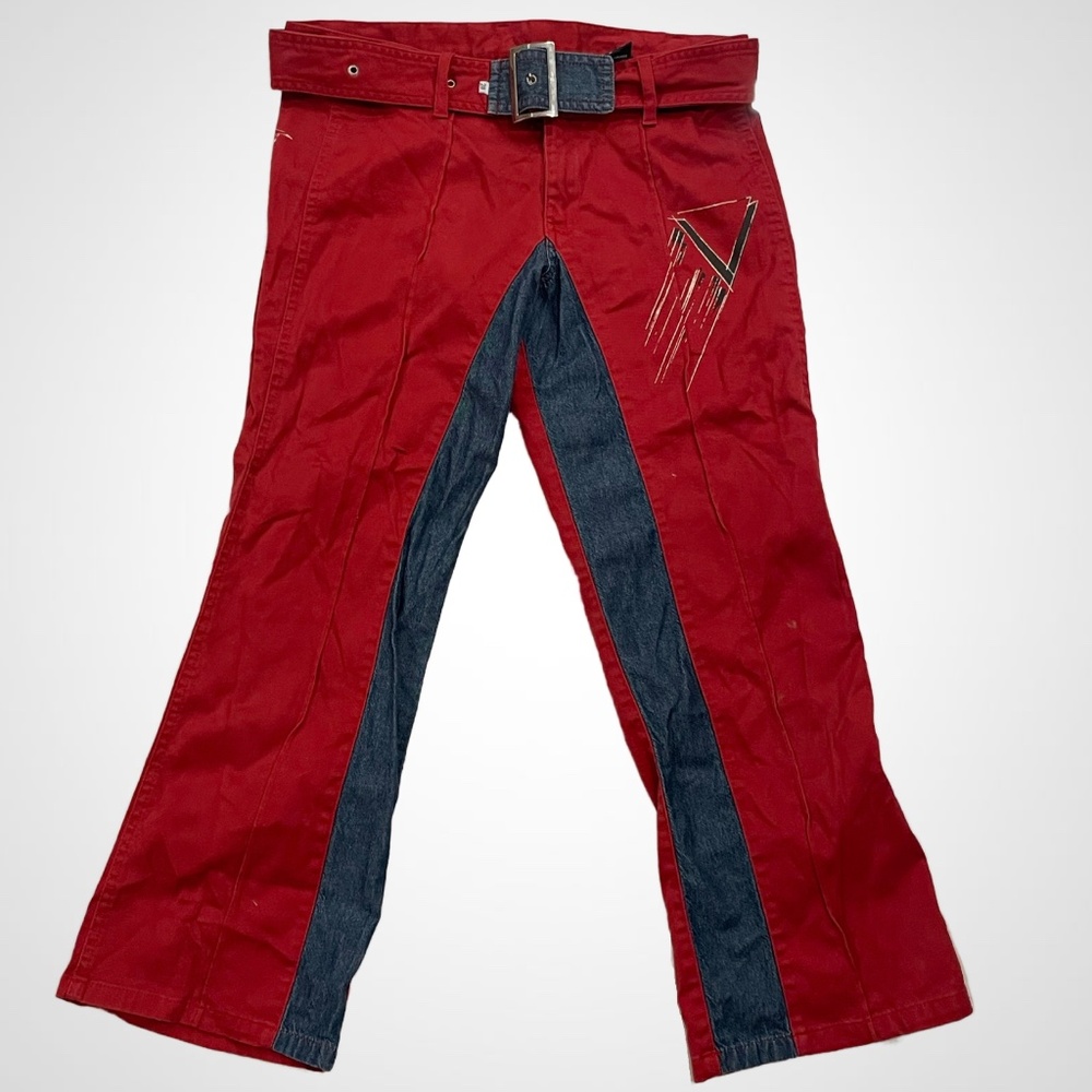 VINTAGE DIESEL - ONE OF A KIND FIRE RED CAPRI PANT